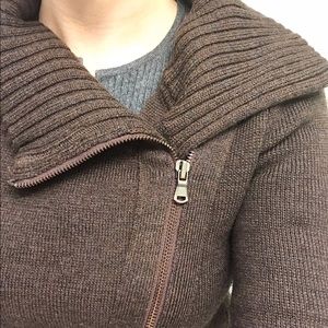 Athleta Brown Sweater Coat XXS